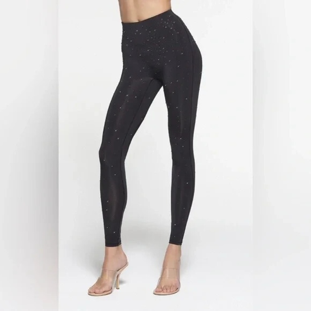 Swarovski x Skims Jelly Sheer High-Waisted Leggings Medium